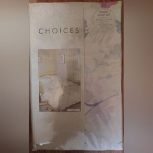 Choices Lydia Single Duvet Cover  Bedding Set Cover Pillowcase New Beige Floral